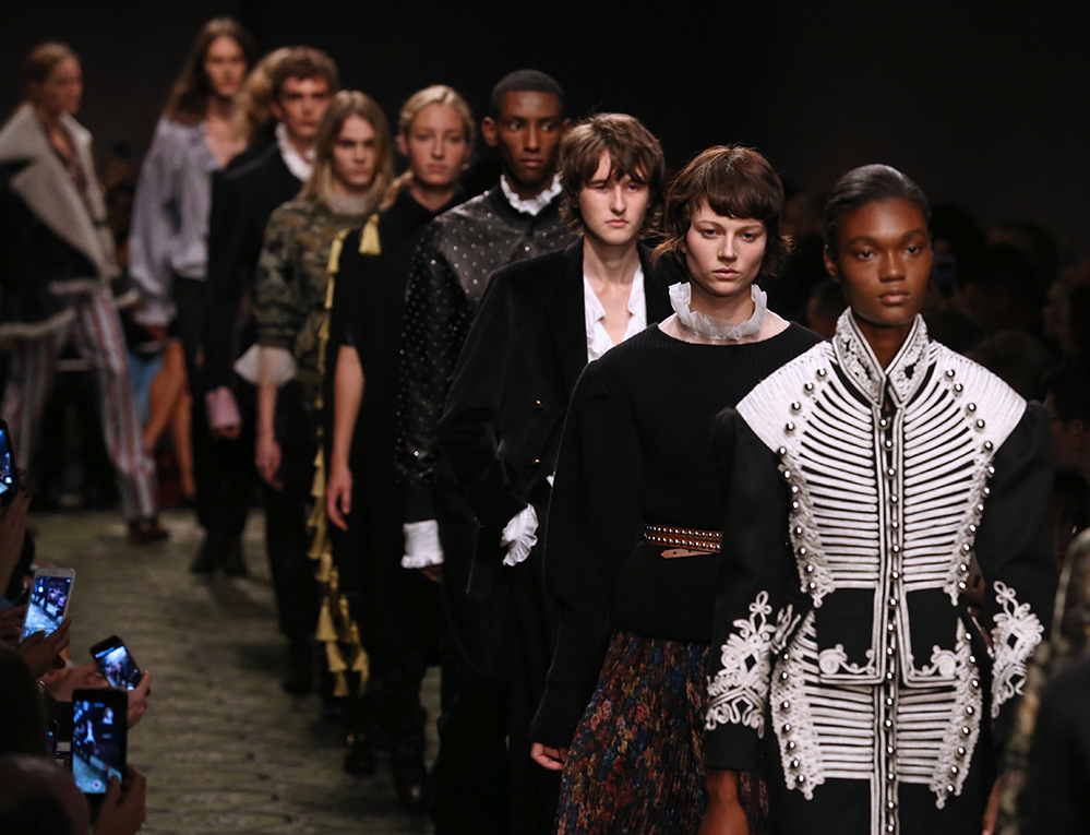 Burberry's see now buy now show during London Fashion Week